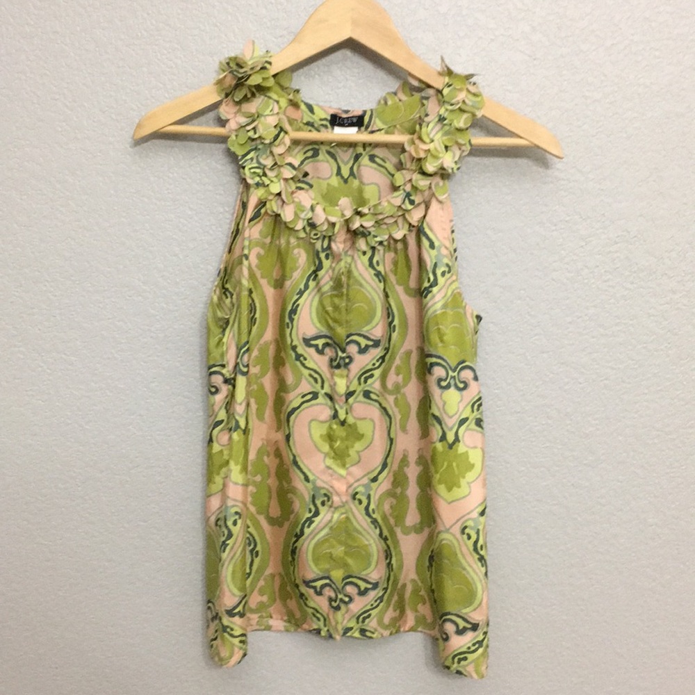 J. Crew silk sleeveless top